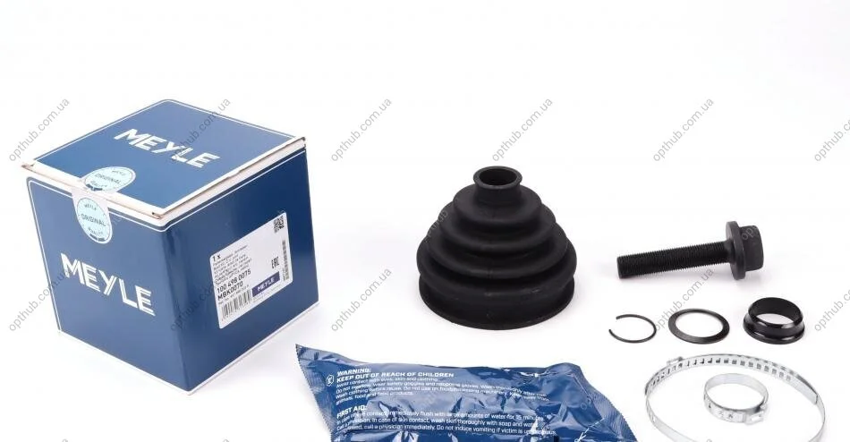 Пильовик ШРУС зовніш. VW, RENAULT (вир-во) MEYLE 100 498 0075 (фото 1)