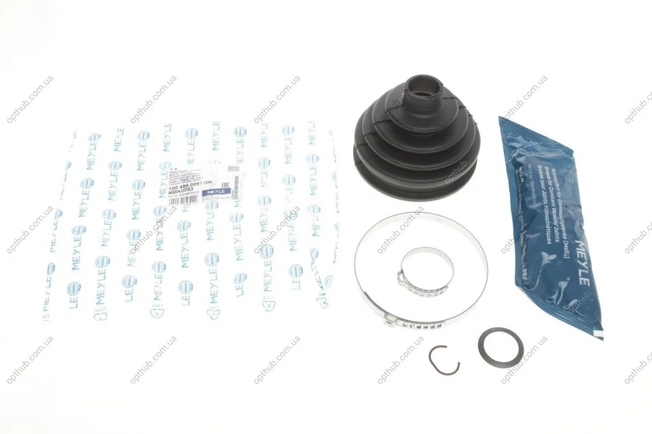 Пильовик ШРУС зовніш. VW,SKODA,AUDI (вир-во) MEYLE 100 498 0091/SK (фото 1)