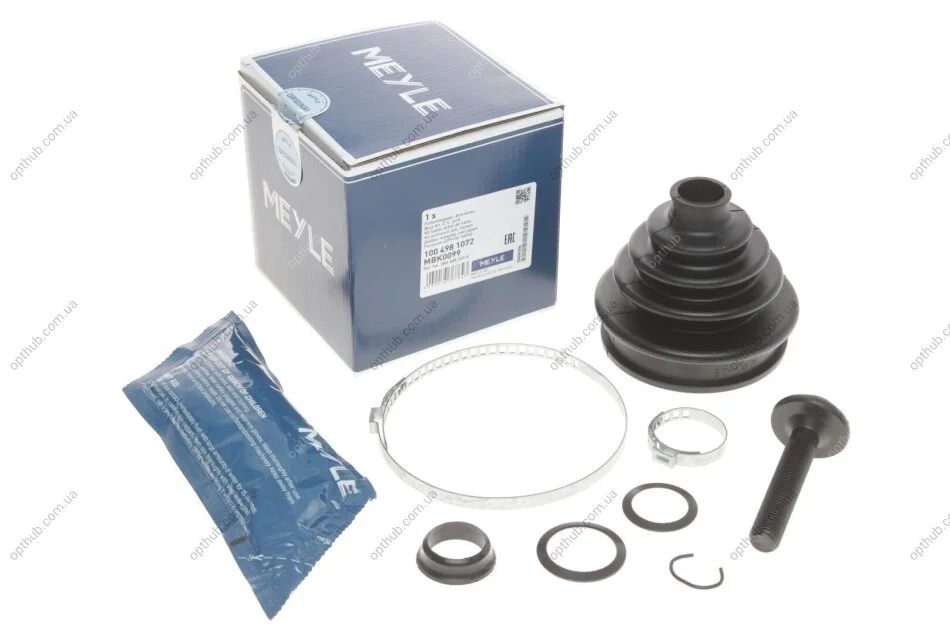 Пильовик ШРУС зовніш. VW,SEAT,AUDI (вир-во) MEYLE 100 498 1072 (фото 1)