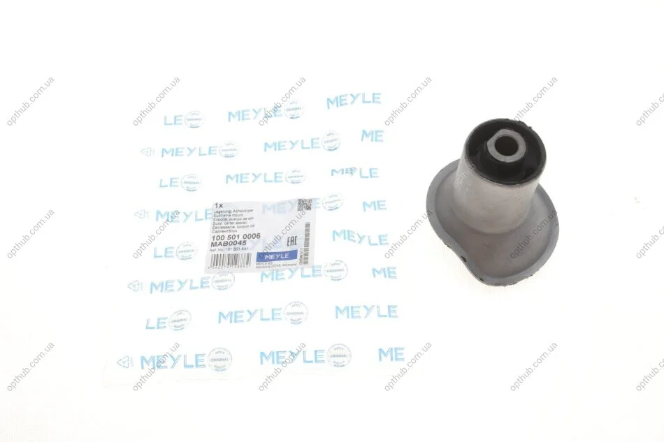 Втулка балки SEAT TOLEDO, VW GOLF II, JETTA II 83-99 зад. міст (Вир-во) MEYLE 100 501 0006 (фото 1)