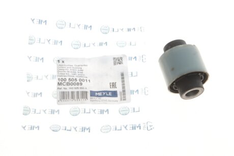 Сайлентблок важеля (заднього/знизу/ззовні) Audi A3/Skoda Octavia/VW Golf 03- UA63 MEYLE 100 505 0011