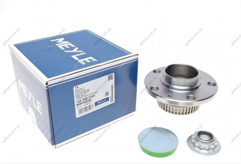 Маточина в зборі AUDI A3, SEAT LEON, VW GOLF IV 96-10 зад. міст (Вир-во) MEYLE 100 598 0181 (фото 1)