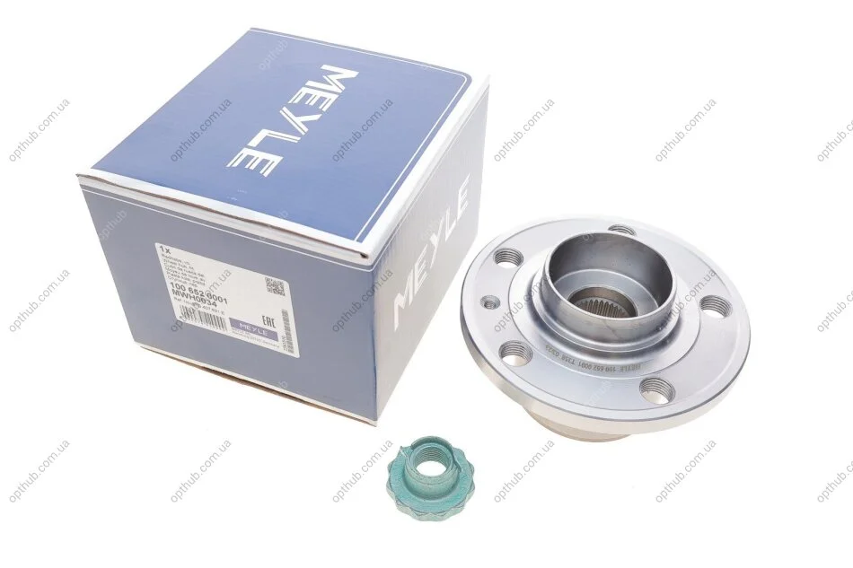 Подшипник ступицы (передней) Skoda Fabia 99-/VW Polo 01- (+ABS) UA63 MEYLE 100 652 0001 (фото 1)