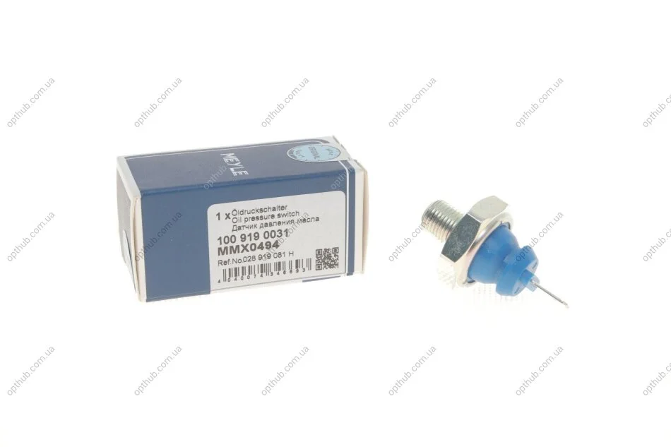 Датчик тиску оливи VW LT -06/T4 90-03 (0,15-0,35 bar) (М10х1,0) (синій) (opt-om) MEYLE 100 919 0031 (фото 1)