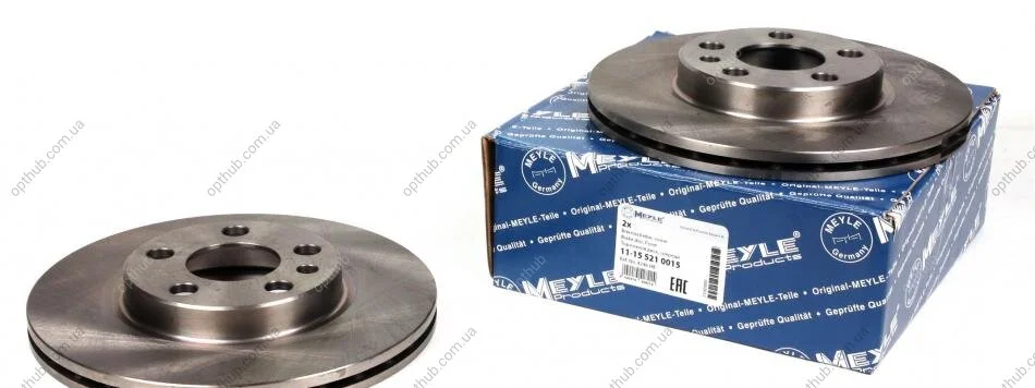 Диск гальмівний (передній) Fiat Scudo/Peugeot Expert 96- (257x20) UA63 MEYLE 11-15 521 0015 (фото 1)