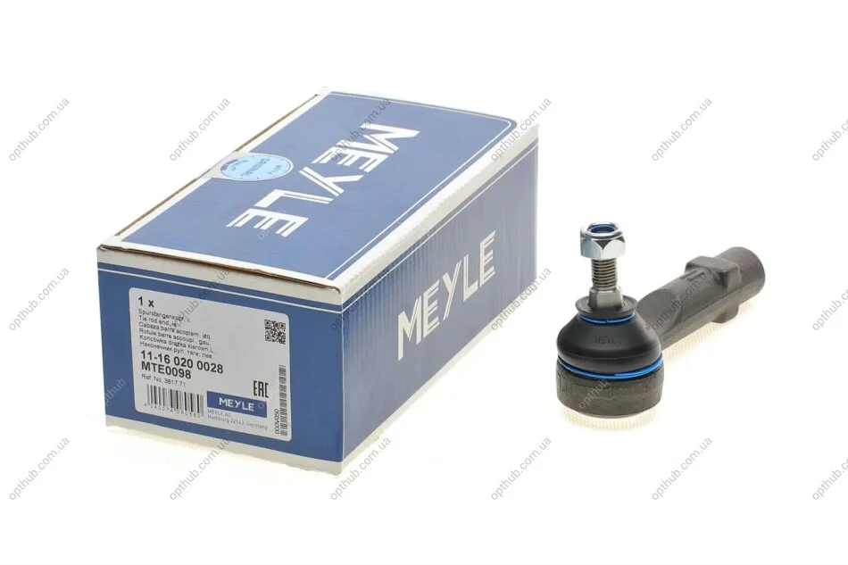 Наконечник тяги рульової (L) Citroen C4 06- (L=120mm) (opt-om) MEYLE 11-16 020 0028 (фото 1)