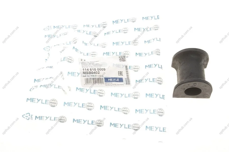 Втулка стабілізатора (переднього) VW T5 03-/T6 15- (d=22mm) UA63 MEYLE 114 615 0009 (фото 1)