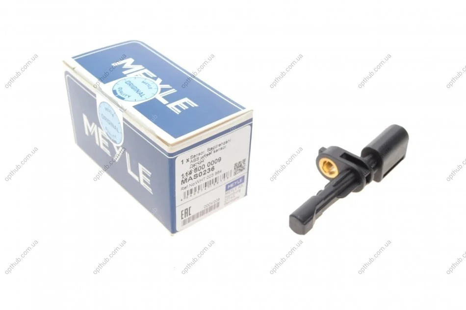 Датчик ABS (задній) Audi A3/Man TGE/Seat Leon/Skoda Octavia/SuperB/VW Caddy III- IV/Crafter UA63 MEYLE 114 800 0009 (фото 1)