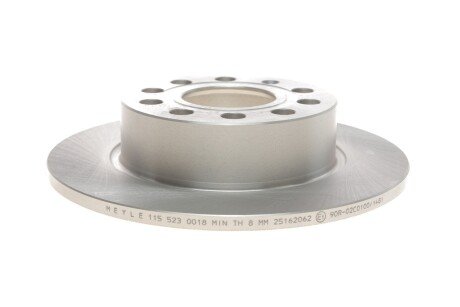 Диск гальмівний (задній) VW Caddy III 1.2-2.0 TDI/TSI 04-15 (253x10) UA63 MEYLE 115 523 0018