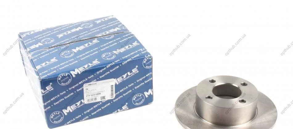 Диск гальмівний (задній) Audi 100 1.8-2.3 i 82-90 (245x59,5x10) UA63 MEYLE 115 523 1006 (фото 1)