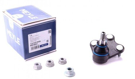 Опора кульова (передня/знизу/L) Audi A1 10-/Seat Ibiza 02-15/Skoda Fabia 99-14/Rapid 12-/VW UA63 MEYLE 116 010 0024