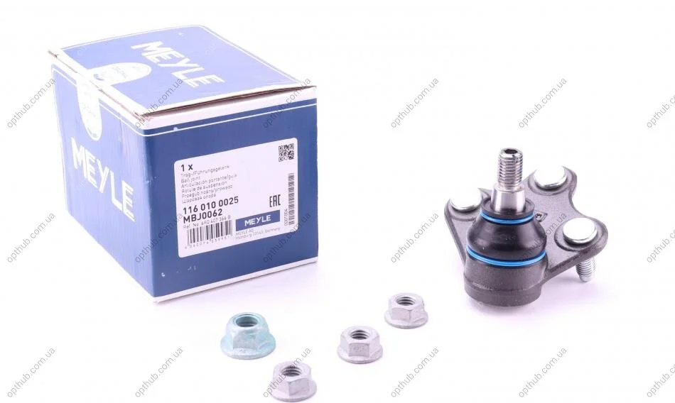 Опора кульова (передня/знизу/R) Audi A1 10-/Seat Ibiza 02-15/Skoda Fabia 99-14/Rapid 12-/VW UA63 MEYLE 116 010 0025 (фото 1)