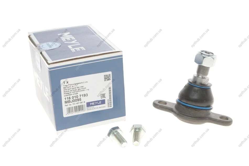 Опора кульова VW TRANSPORTER IV 90-03 перед. міст низ (Вир-во) C.I.U MEYLE 116 010 7193 (фото 1)