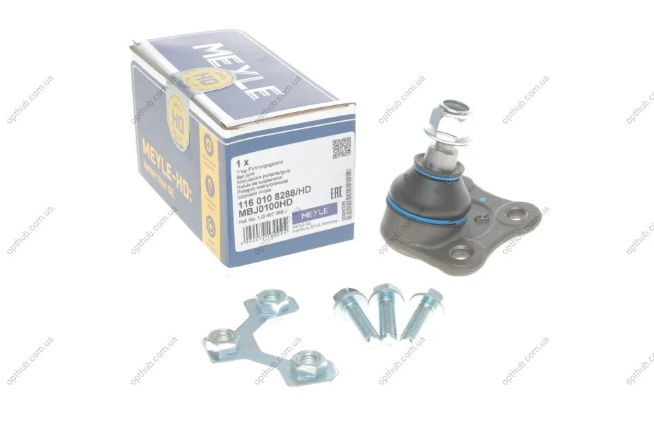 Опора кульова AUDI A3, SEAT LEON, VW GOLF IV 96-10 перед. міст низ праворуч (Вир-во) MEYLE 116 010 8288/HD (фото 1)