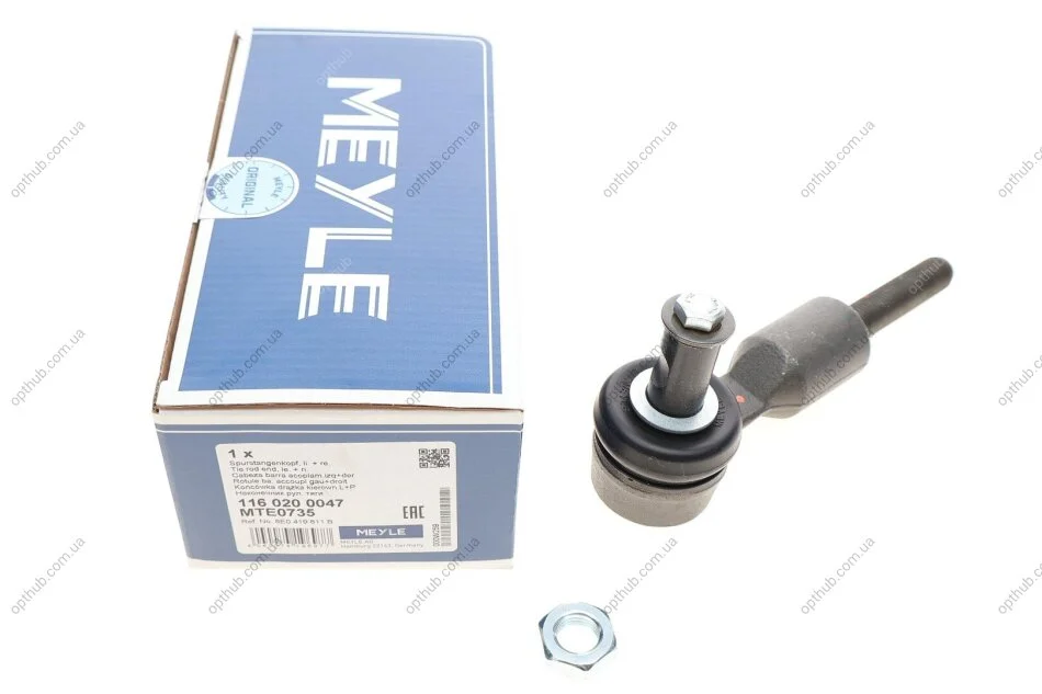 Наконечник тяги рульовой Audi A4/A6/VW Passat B5 96-05 UA63 MEYLE 116 020 0047 (фото 1)