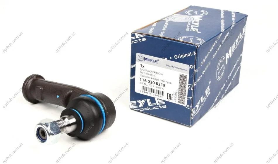 Наконечник тяги рульової (R) VW T4 90-03 UA63 MEYLE 116 020 8218 (фото 1)