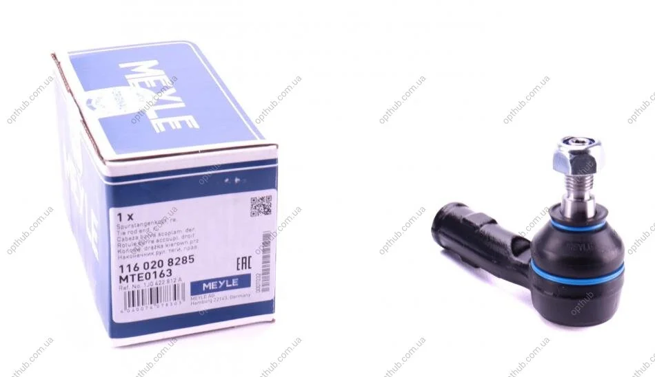 Наконечник тяги рульової (R) Audi A3/Skoda Octavia/VW Golf IV 95-10 (L=75mm) UA63 MEYLE 116 020 8285 (фото 1)