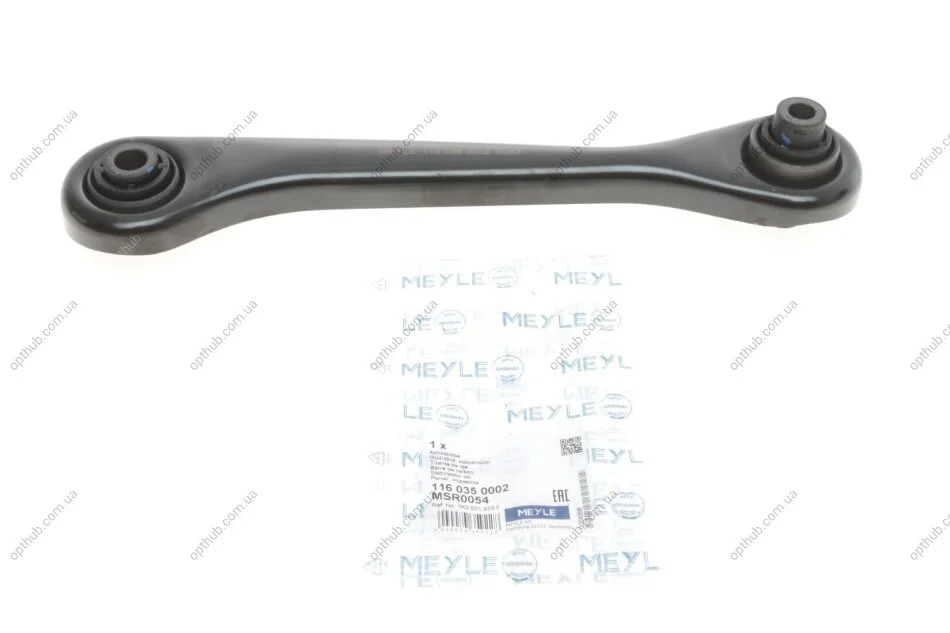 Рычаг AUDI A3, Q3, SEAT ALTEA XL, SKODA SUPER B II, VW TIGUAN 03- зад. мост слева (Пр-во) MEYLE 116 035 0002 (фото 1)