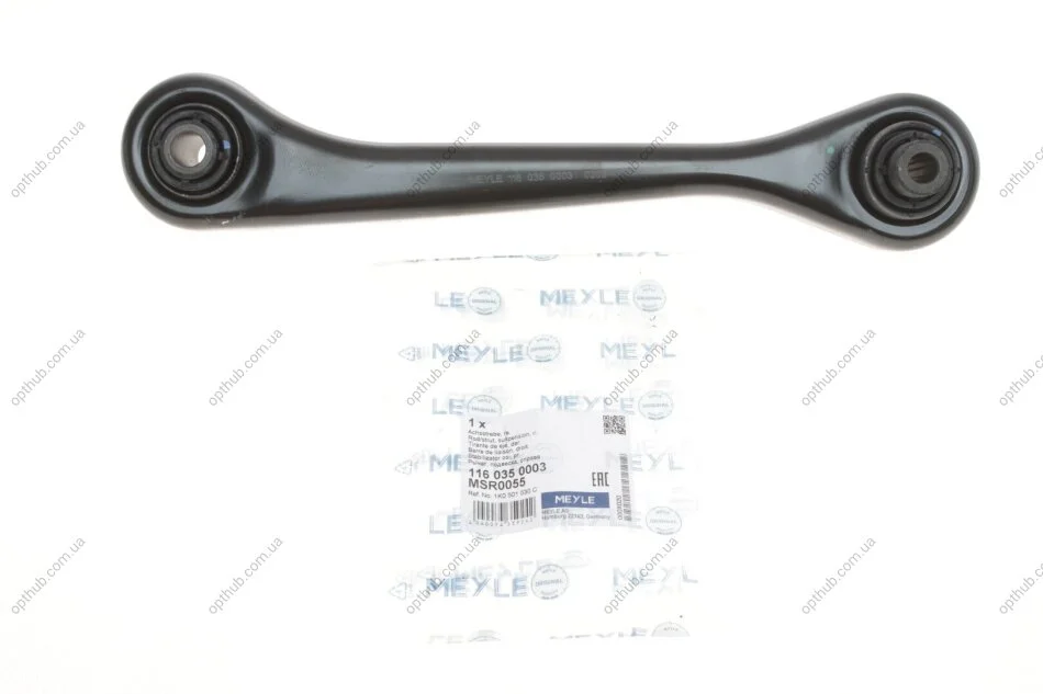 Рычаг AUDI A3, Q3, SEAT LEON, VW GOLF V, TIGUAN 03- зад. мост справа низ (Пр-во) C.I.U MEYLE 116 035 0003 (фото 1)
