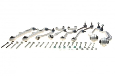 Комплект важелів підвіски (передньої) Audi A4/Seat Exeo 02- (з болтами) (opt-om) MEYLE 116 050 0085/HD