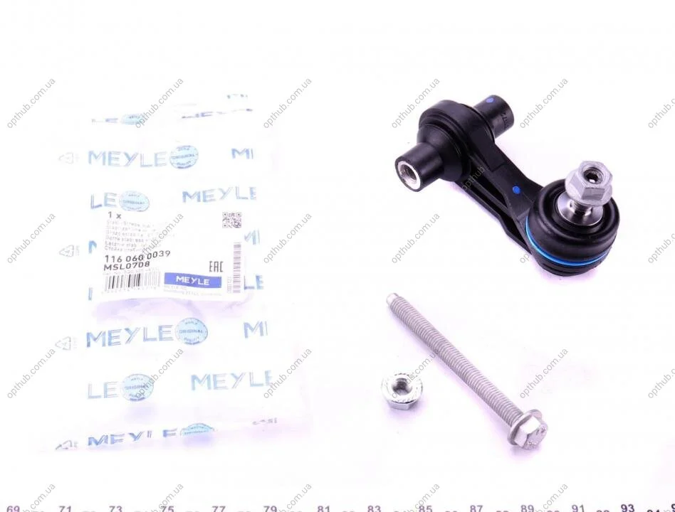 Тяга стабілізатора AUDI A1, A3, SEAT LEON, VW GOLF 12 зад. міст (Вир-во) MEYLE 116 060 0039 (фото 1)