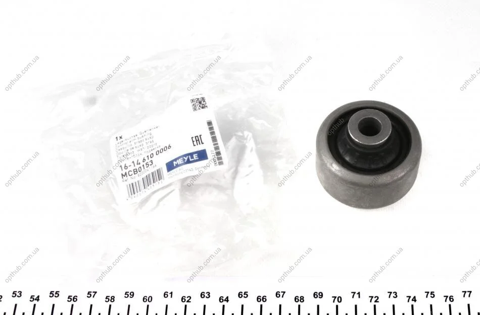 Сайлентблок важеля RENAULT CLIO IV, KANGOO, MEGANE II 02 перед. міст низ (Вир-во) MEYLE 16-14 610 0006 (фото 1)