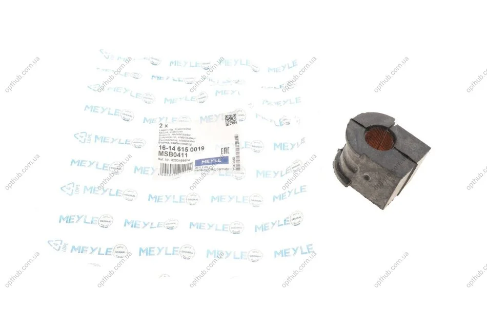 Втулка стабілізатора (переднього) Renault Laguna 01- (d=21mm) (opt-om) MEYLE 16-14 615 0019 (фото 1)