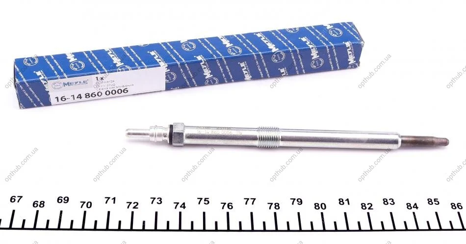 Свічка розжарювання Renault Master/Trafic 2.2-2.5dCi UA63 MEYLE 16-14 860 0006 (фото 1)