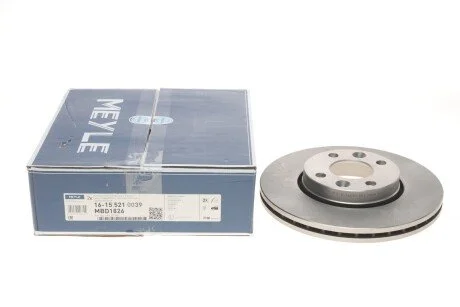 Диск гальмівний (передній) Renault Megane II/Clio II/III 1.2-1.5 dCI 02- (260x22) UA63 MEYLE 16-15 521 0039