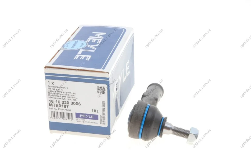 Наконечник тяги рульової (L) Renault Kangoo 97- UA63 MEYLE 16-16 020 0006 (фото 1)