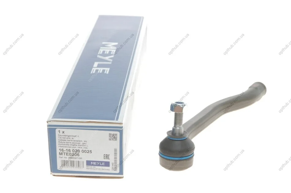 Наконечник тяги рульової (L) Renault Megane III 1.5dCi/1.6 16V 08- UA63 MEYLE 16-16 020 0025 (фото 1)