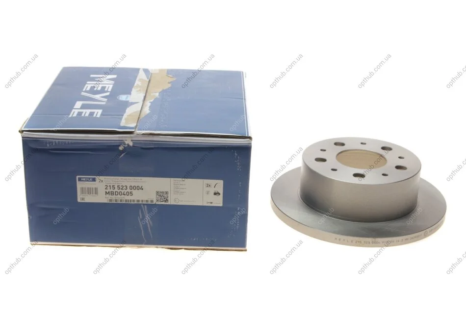 Диск гальмівний (задній) Citroen Jumper/Fiat Ducato/Peugeot Boxer 06- (280x16) UA63 MEYLE 215 523 0004 (фото 1)