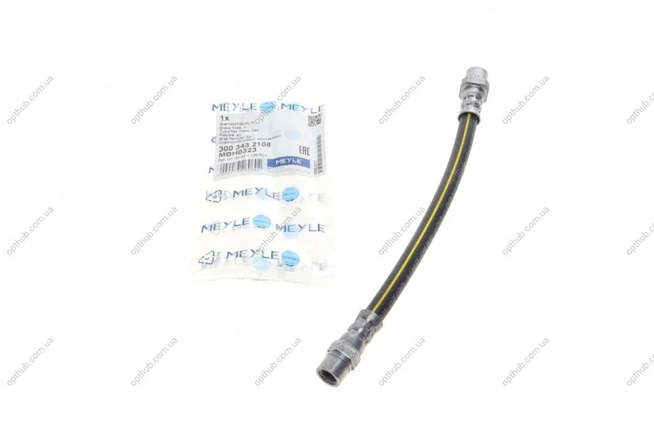 Шланг гальмівний (задній) BMW 3 (E36) 91-98 (L=225mm) M40/M42/M43/M44/M50/S50 (opt-om) MEYLE 300 343 2108 (фото 1)