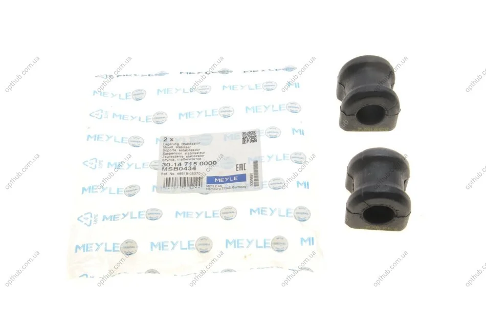 Втулка стабілізатора (заднього) Toyota Avensis 03-08 (d=19mm) (opt-om) MEYLE 30-14 715 0000 (фото 1)