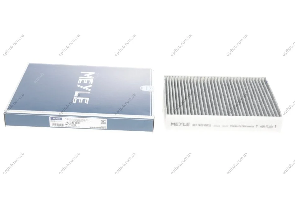 Фільтр салону BMW 3 (F30/F80) 1.6-4.0D 11- (вугільний) UA63 MEYLE 312 320 0021 (фото 1)