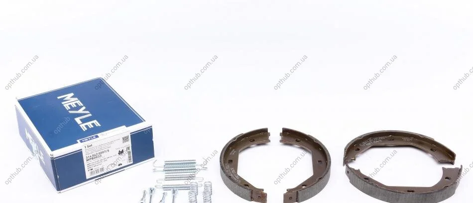 Колодки ручника BMW 1 (E81/E82/E88)/3 (E46/E90/E91)/5 (E39) 2.0-4.4 95-13 (к-кт) (opt-om) MEYLE 314 042 0007/S (фото 1)