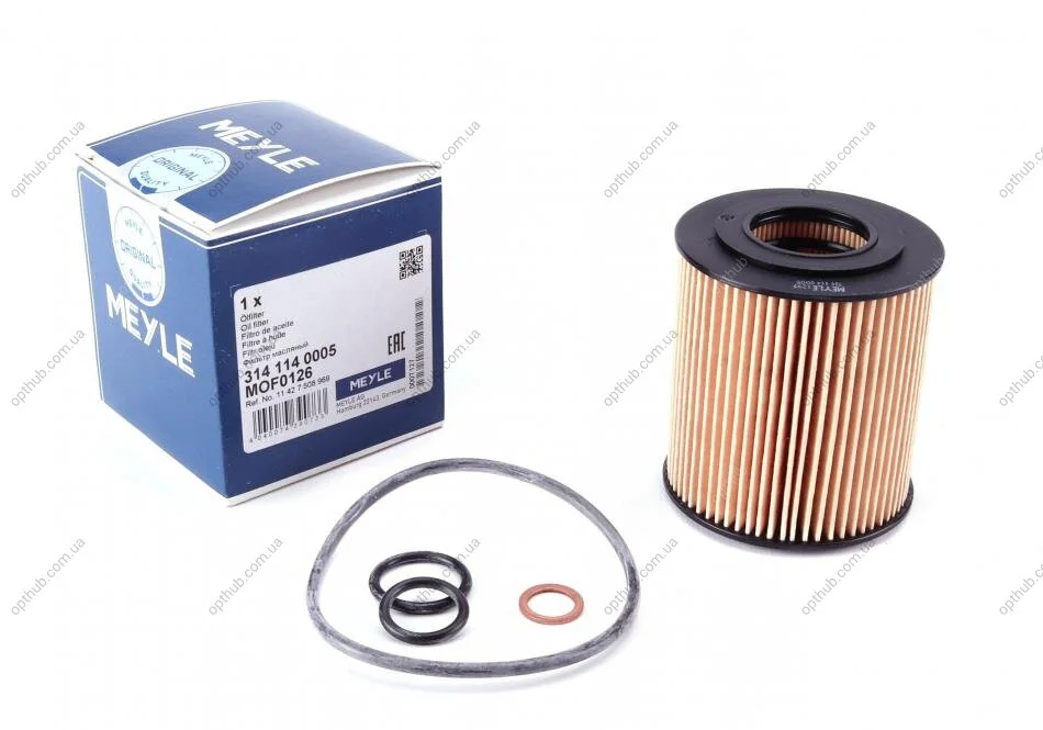 Фільтр масляний BMW 3 (E46/E90) /5 (E60) 1.6/2.0/1.8/2.0 UA63 MEYLE 314 114 0005 (фото 1)