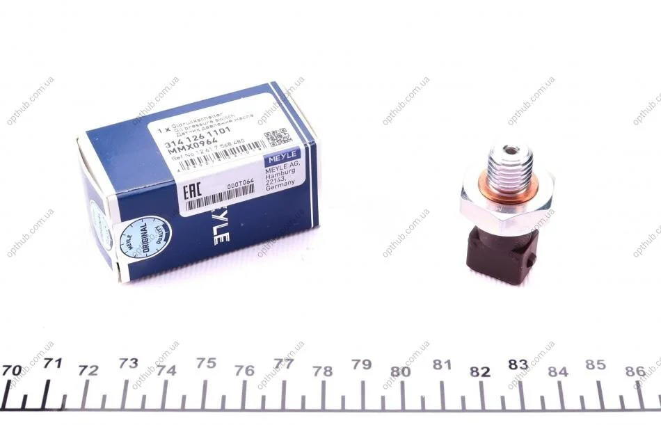 Датчик тиску оливи BMW 3 (E36/E46/E90/F30/F80)/5 (E39/E60/F10)/7(E38-F04) 95-17 (M12x1.5 (opt-om) MEYLE 314 126 1101 (фото 1)