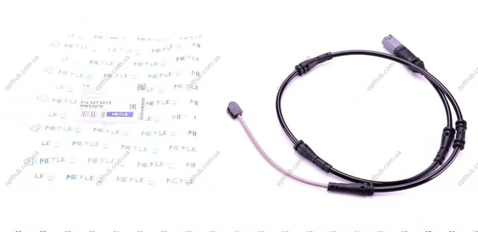 Датчик зносу гальмівних колодок (задніх) BMW 5 (F10)/6 (F12) 10- (opt-om) MEYLE 314 527 0015 (фото 1)