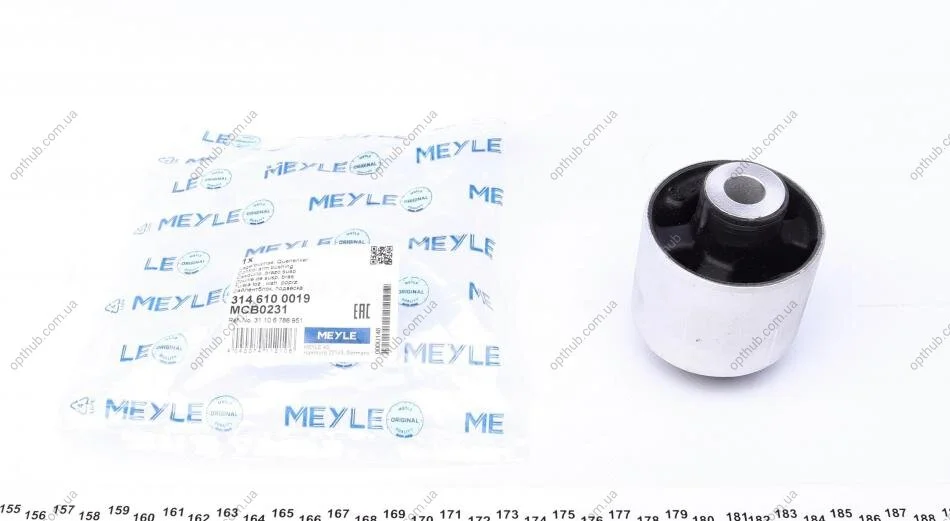 Сайлентблок важеля (переднього) BMW X3 (F25)/X4 (F26) 10- (opt-om) MEYLE 314 610 0019 (фото 1)