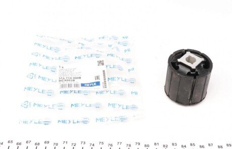 Сайлентблок балки (задньої/посередине) BMW 5 (E60/E61)/6 (E63/E64) 01-10 (opt-om) MEYLE 314 710 0008