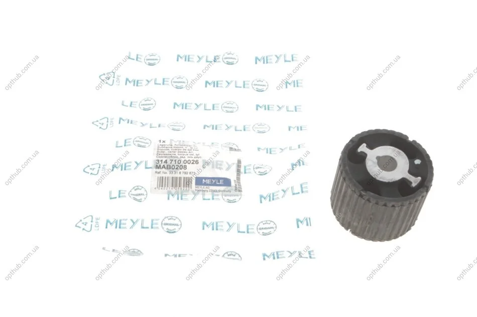 Сайлентблок балки (задньої/спереду) BMW 5 (F10/F11/F07)/6 (F12/F13)/7 (F01/F02/F03/F04) (opt-om) MEYLE 314 710 0026 (фото 1)