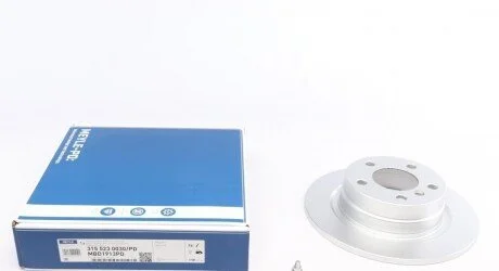 Диск гальмівний (задній) BMW 1 (F20/F21)/ 2 (F22/F23) 1.8d 11- (290x9.4mm) UA63 MEYLE 315 523 0030/PD