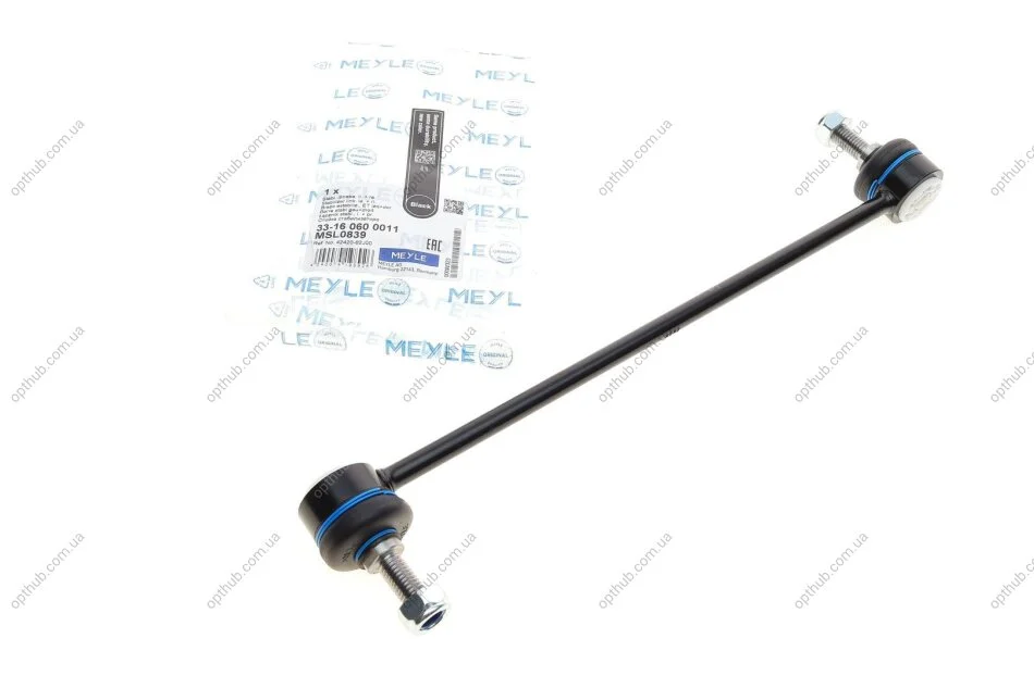 Тяга стабілізатора (переднього) Opel Agila/Suzuki Splash/Swift 05- (L=300mm) (opt-om) MEYLE 33-16 060 0011 (фото 1)