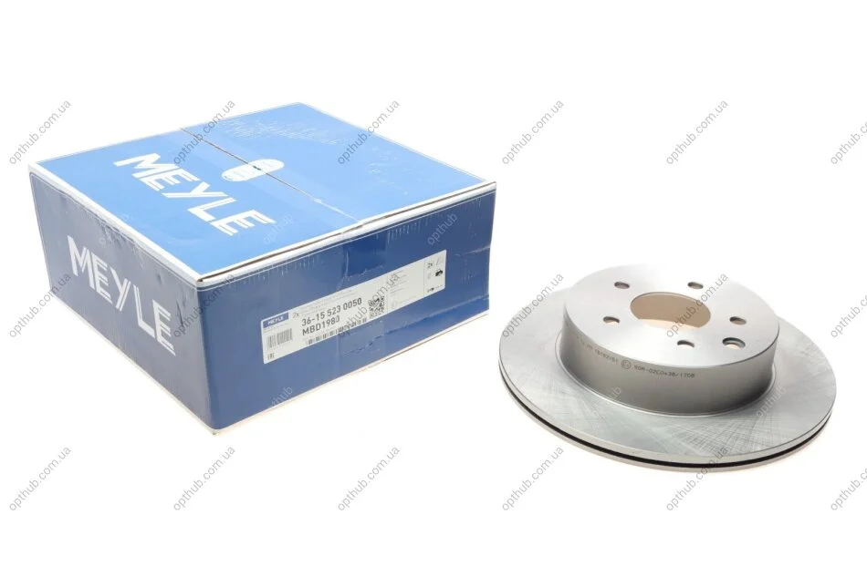 Диск гальмівний (задній) Nissan Leaf 10-/Juke 14-/Qashqai 10-/X-Trail 01-13 (292x16) UA63 MEYLE 36-15 523 0050 (фото 1)