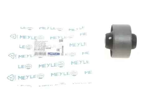 Сайлентблок рычага HYUNDAI i30, SANTA FE II, KIA SORENTO II 12- перед. мост низ (Пр-во) MEYLE 37-14 610 0006