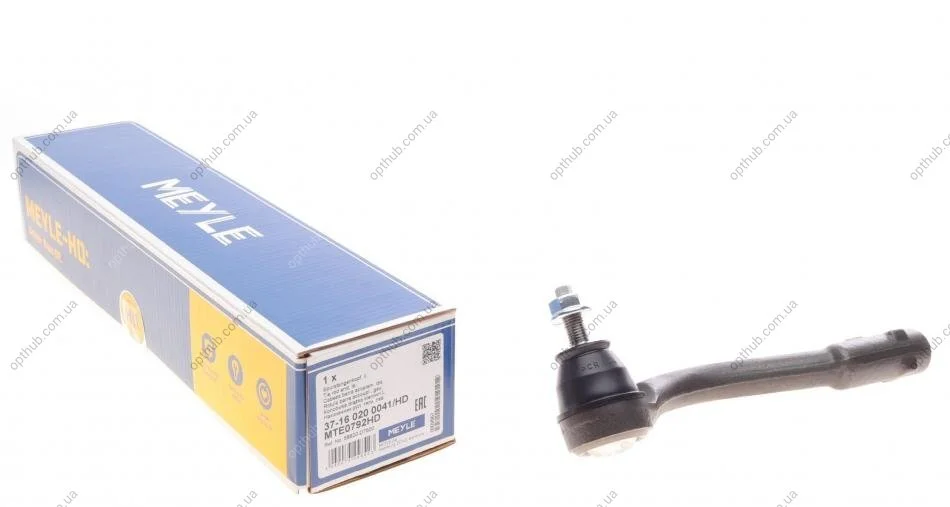 Наконечник тяги рульової (L) Hyundai Tucson/Kia Sportage 1.6-2.0 CRDi 15- (L=186mm) (opt-om) MEYLE 37-16 020 0041/HD (фото 1)
