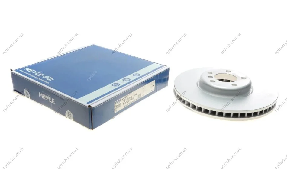 Диск гальмівний (передній) BMW 5 (F10)/ 7 (F01/F0/F03/F04) 09- (348x36) (L) (вент.) B47/N UA63 MEYLE 383 521 0011/PD (фото 1)