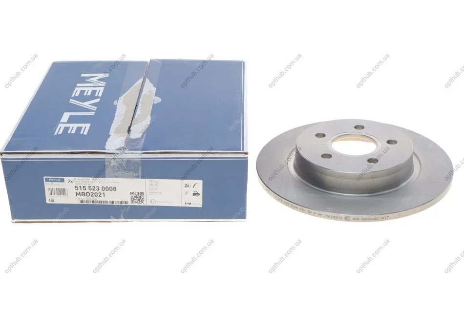 Диск гальмівний (задній) Ford C-max/Focus/Volvo C30/C70/S40/V50 04- (280x11) UA63 MEYLE 515 523 0008 (фото 1)