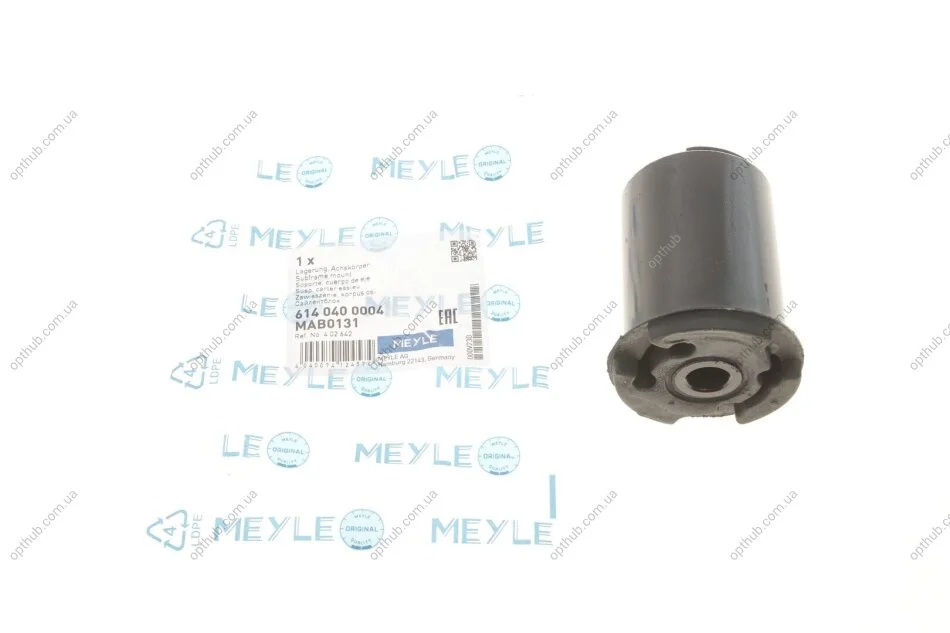 Сайлентблок балки (задньої) Opel Kadett E 84-94/Vectra A 88-95 UA63 MEYLE 614 040 0004 (фото 1)